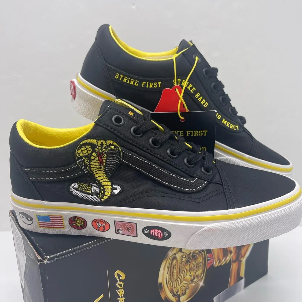 Vans WMNS Old Skool Cobra Kai Black/Yellow/White Sneakers VN0A3WKT05N